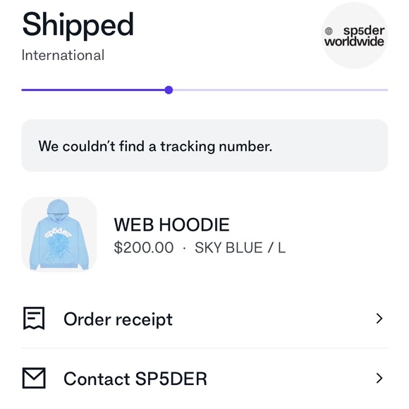 Brand new sp5der hoodie never worn! - Picture 3 of 3